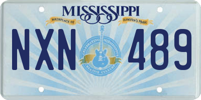 MS license plate NXN489
