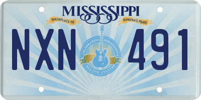 MS license plate NXN491