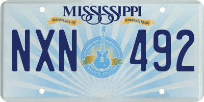 MS license plate NXN492