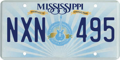 MS license plate NXN495