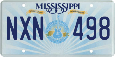 MS license plate NXN498