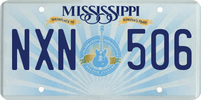 MS license plate NXN506