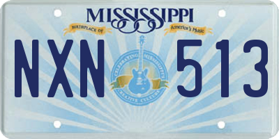 MS license plate NXN513