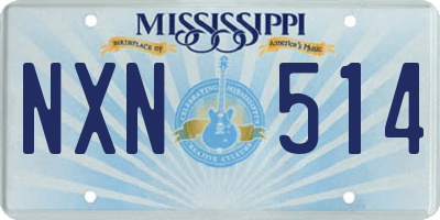 MS license plate NXN514