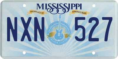 MS license plate NXN527