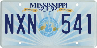 MS license plate NXN541