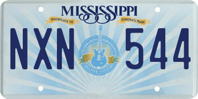 MS license plate NXN544