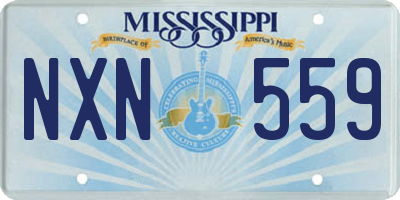 MS license plate NXN559