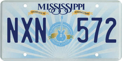 MS license plate NXN572