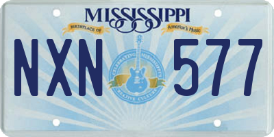 MS license plate NXN577