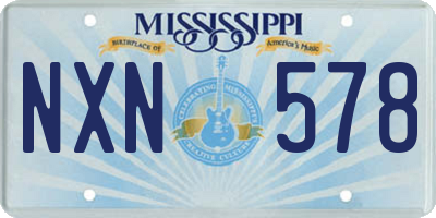 MS license plate NXN578