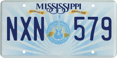 MS license plate NXN579