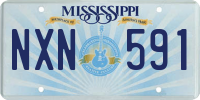 MS license plate NXN591