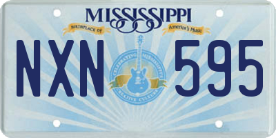 MS license plate NXN595