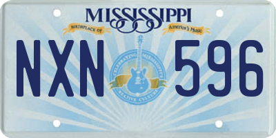 MS license plate NXN596