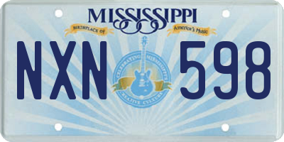 MS license plate NXN598