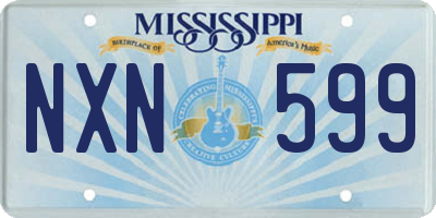 MS license plate NXN599