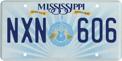 MS license plate NXN606
