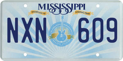 MS license plate NXN609