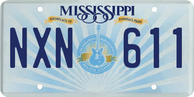 MS license plate NXN611