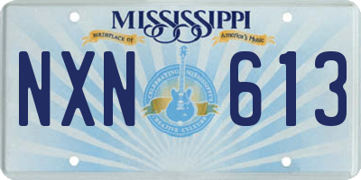 MS license plate NXN613