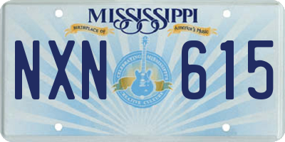 MS license plate NXN615