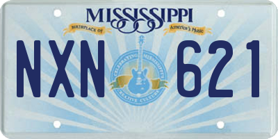 MS license plate NXN621
