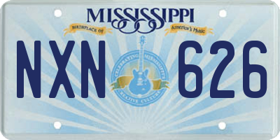 MS license plate NXN626