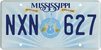 MS license plate NXN627