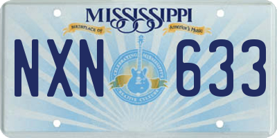 MS license plate NXN633