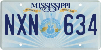 MS license plate NXN634