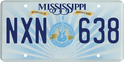 MS license plate NXN638