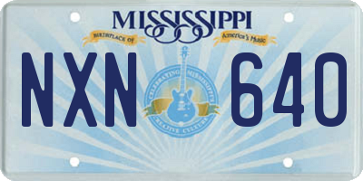 MS license plate NXN640