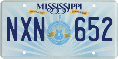 MS license plate NXN652