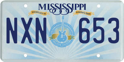 MS license plate NXN653