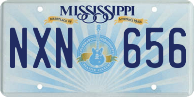 MS license plate NXN656