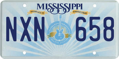 MS license plate NXN658
