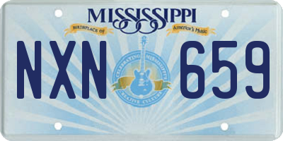 MS license plate NXN659