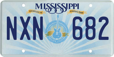 MS license plate NXN682