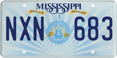 MS license plate NXN683
