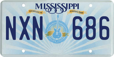 MS license plate NXN686