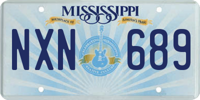 MS license plate NXN689