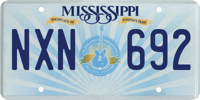 MS license plate NXN692