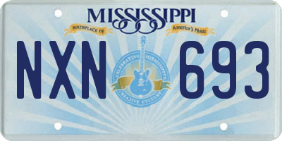 MS license plate NXN693