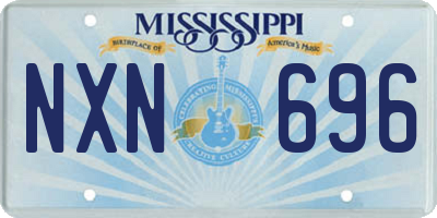 MS license plate NXN696