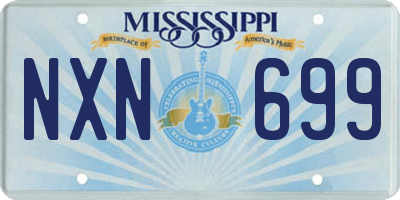 MS license plate NXN699