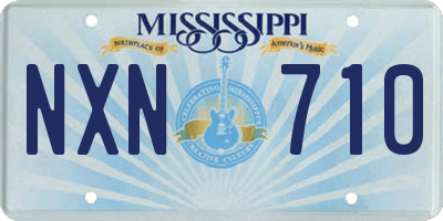 MS license plate NXN710