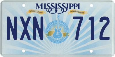 MS license plate NXN712