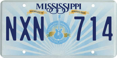 MS license plate NXN714