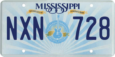 MS license plate NXN728